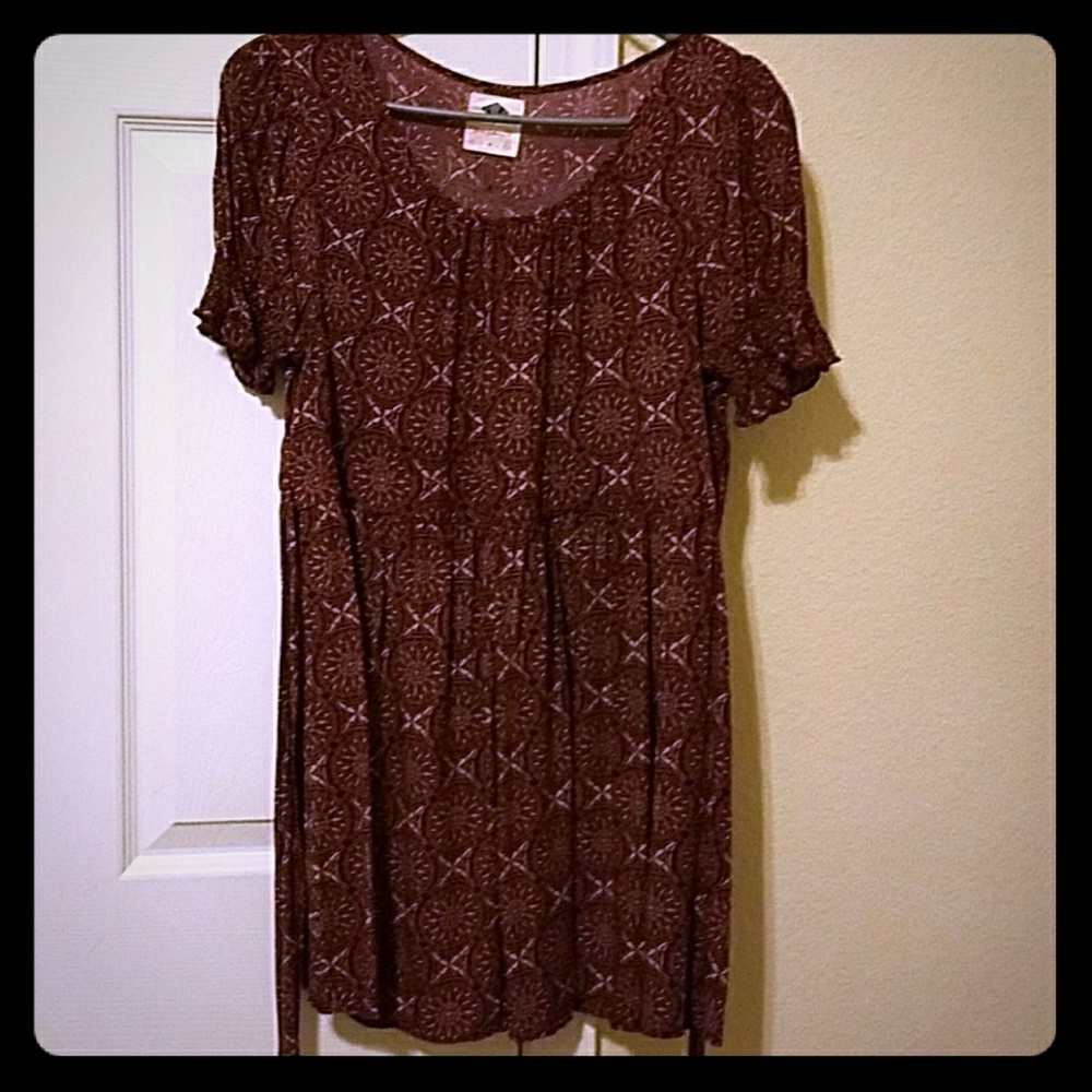 Medallion baby doll dress